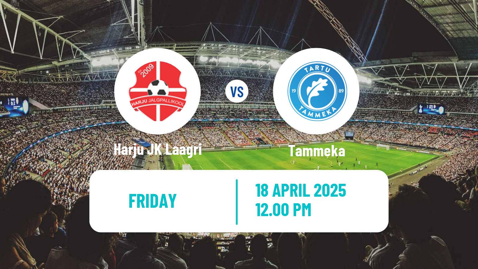 Soccer Estonian Meistriliiga Harju JK Laagri - Tammeka