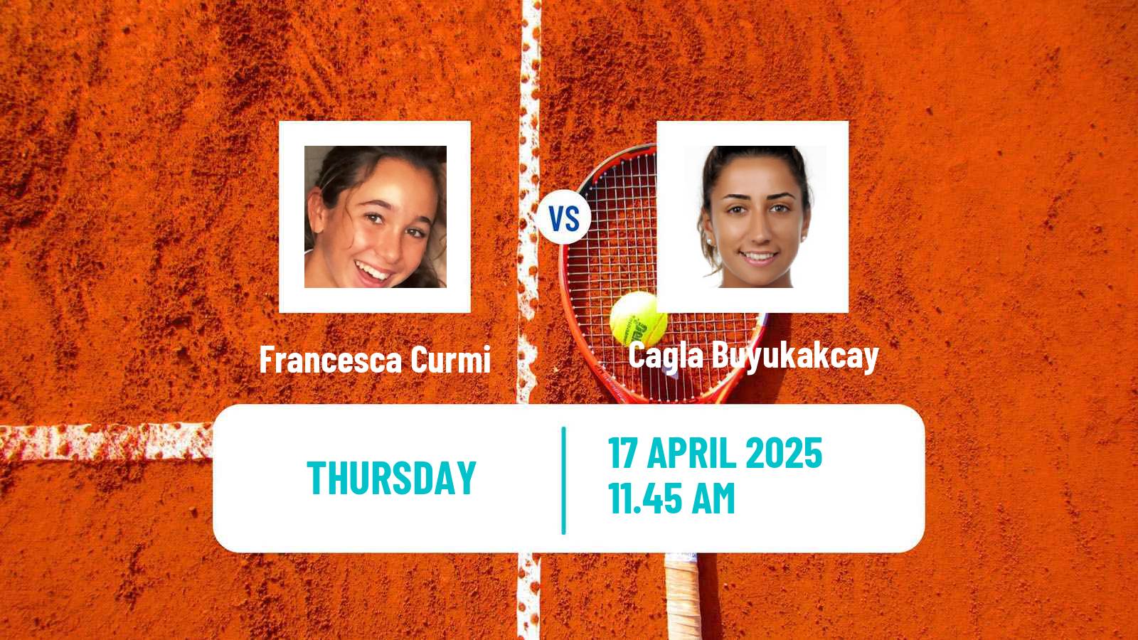 Tennis ITF W75 Calvi Women Francesca Curmi - Cagla Buyukakcay