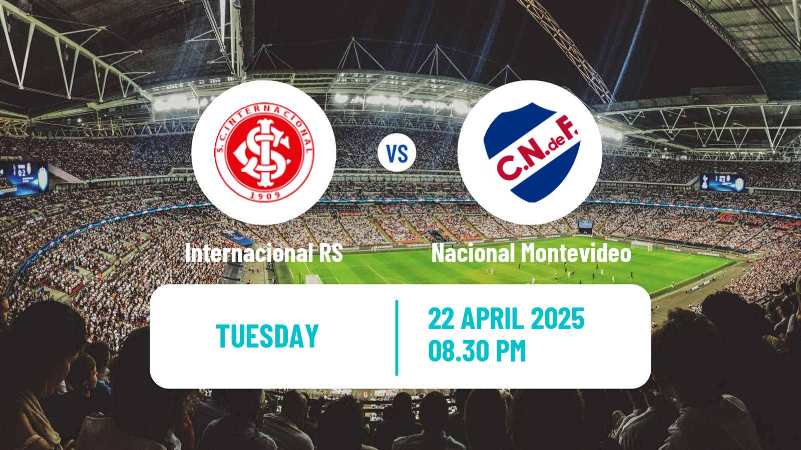 Soccer Copa Libertadores Internacional RS - Nacional Montevideo