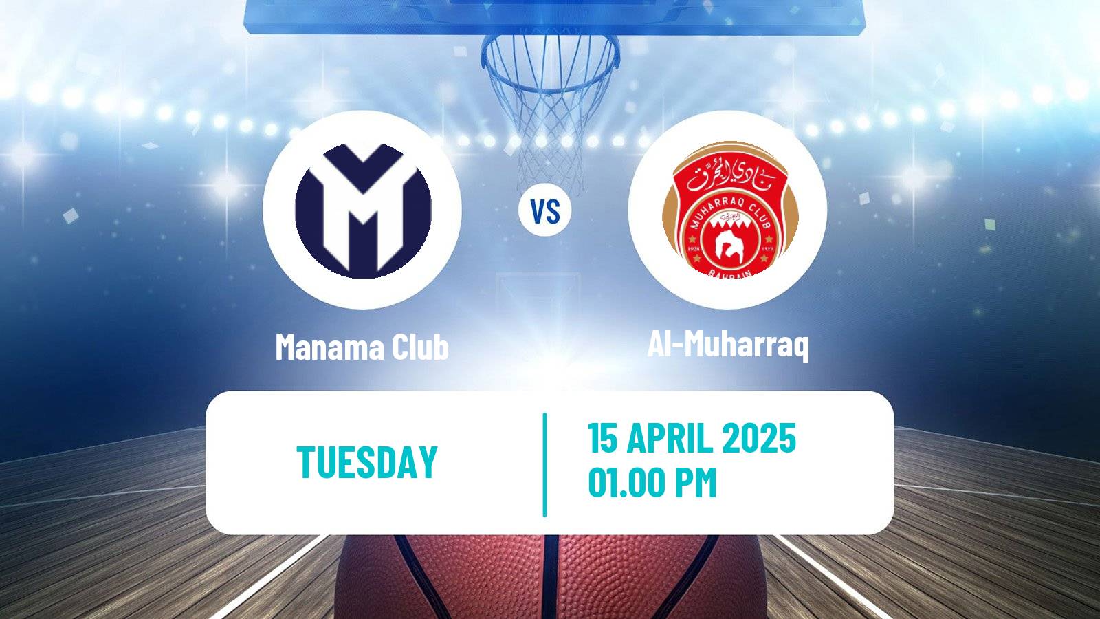 Basketball Bahraini Premier League Basketball Manama Club - Al-Muharraq