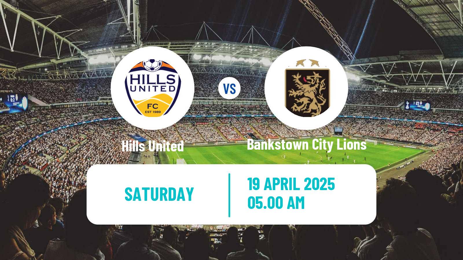 Soccer Australian NSW League One Hills United - Bankstown City Lions