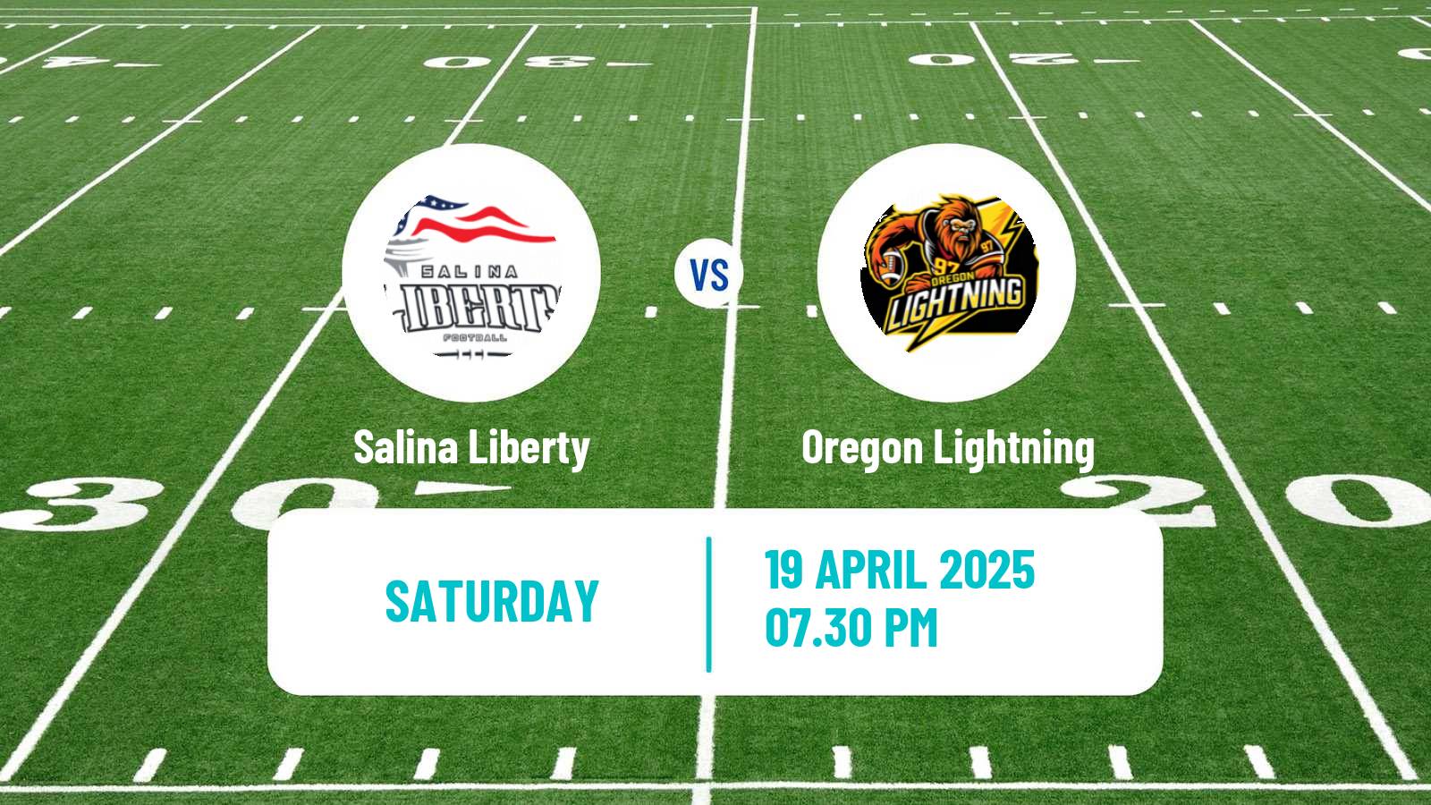 Arena football AF1 Salina Liberty - Oregon Lightning