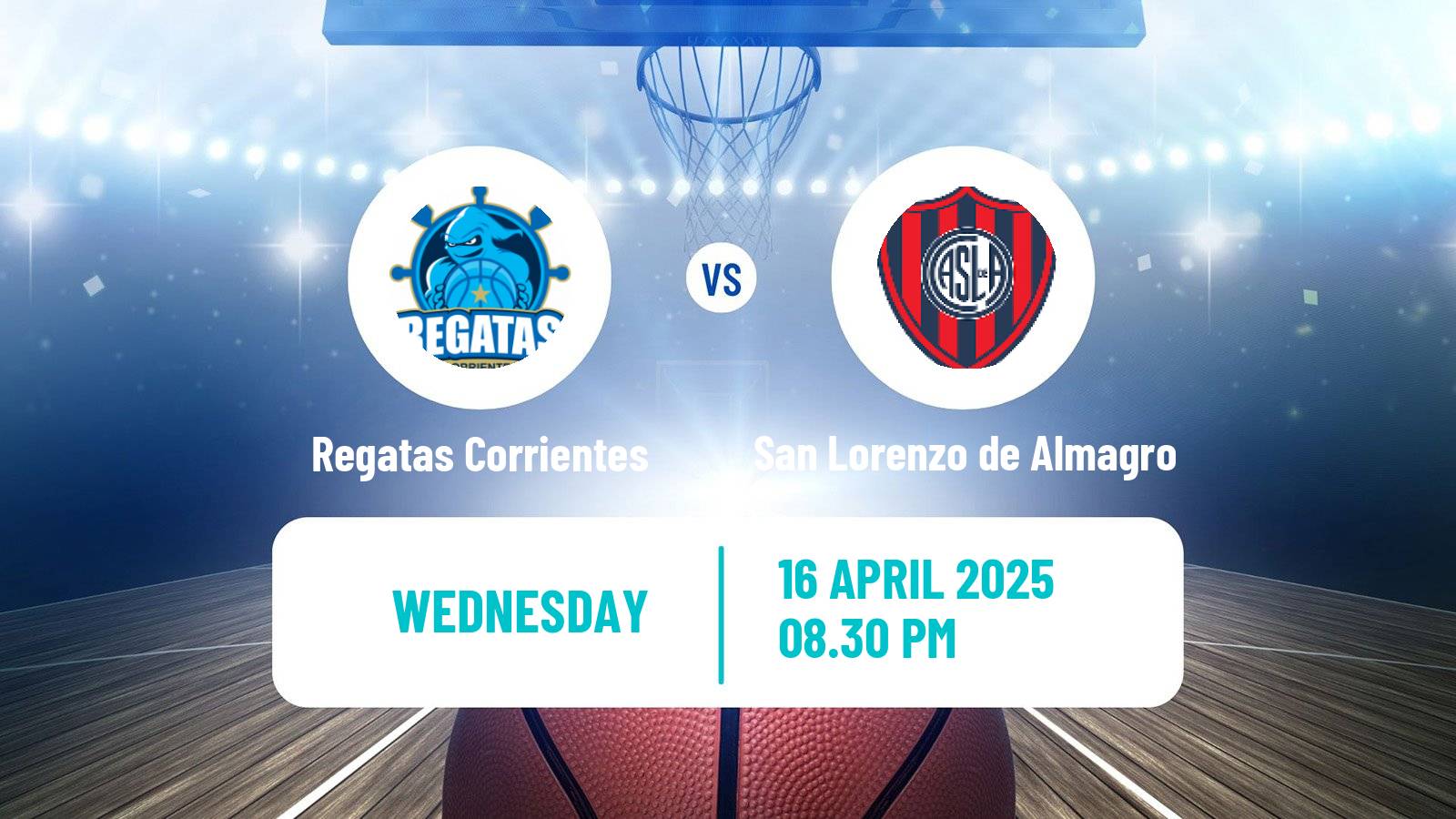 Basketball Argentinian LNB Regatas Corrientes - San Lorenzo de Almagro