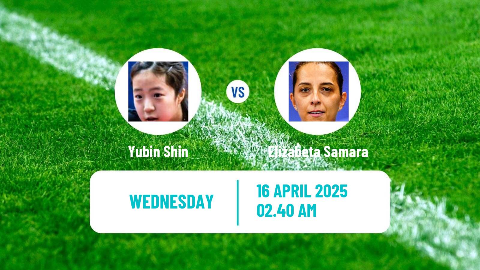 Table tennis World Cup Women Yubin Shin - Elizabeta Samara