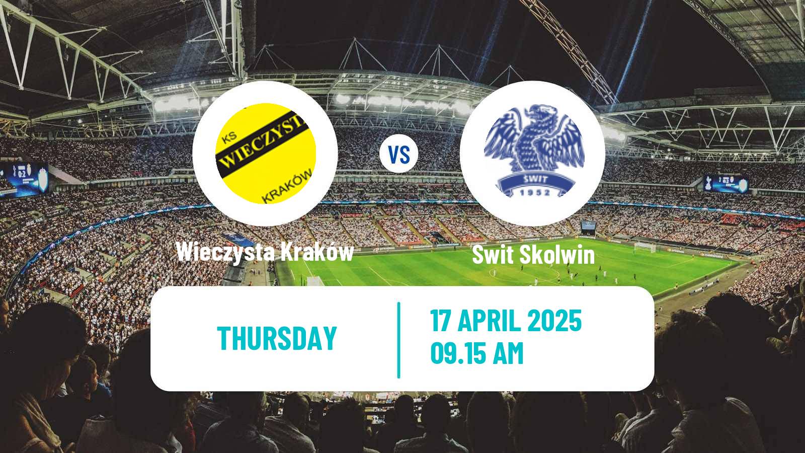 Soccer Polish Division 2 Wieczysta Kraków - Swit Skolwin