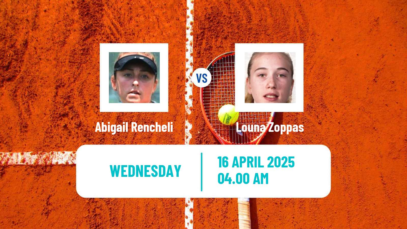 Tennis ITF W15 Monastir 15 Women Abigail Rencheli - Louna Zoppas