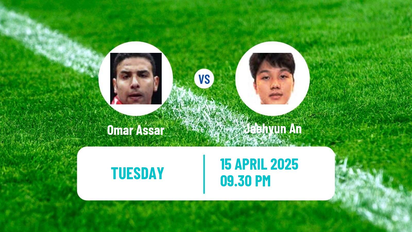 Table tennis World Cup Men Omar Assar - Jaehyun An