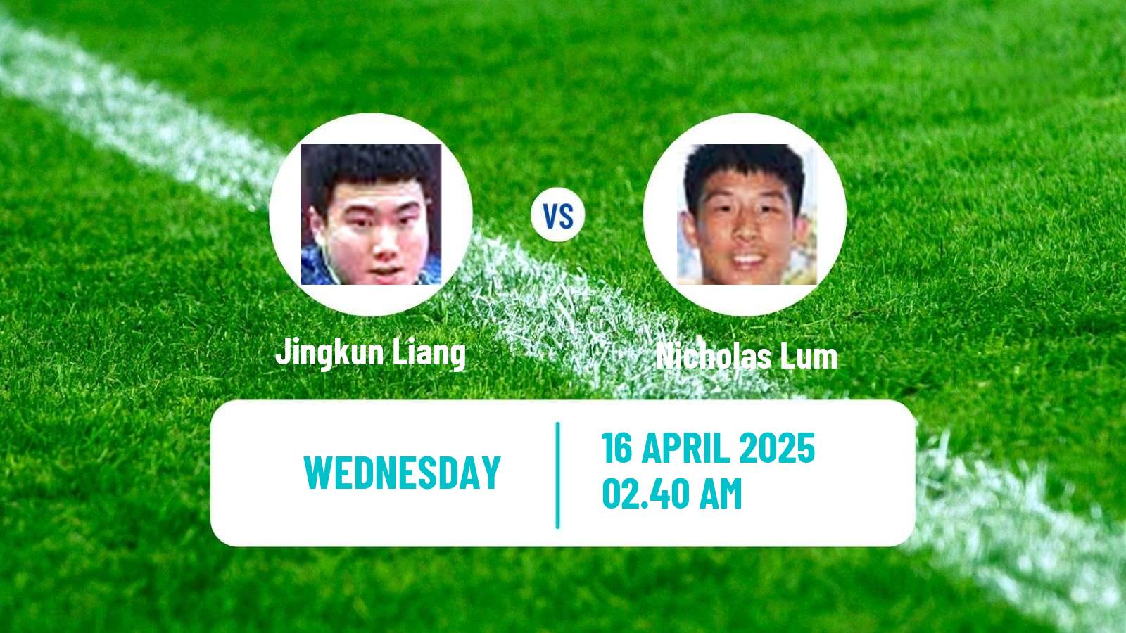 Table tennis World Cup Men Jingkun Liang - Nicholas Lum