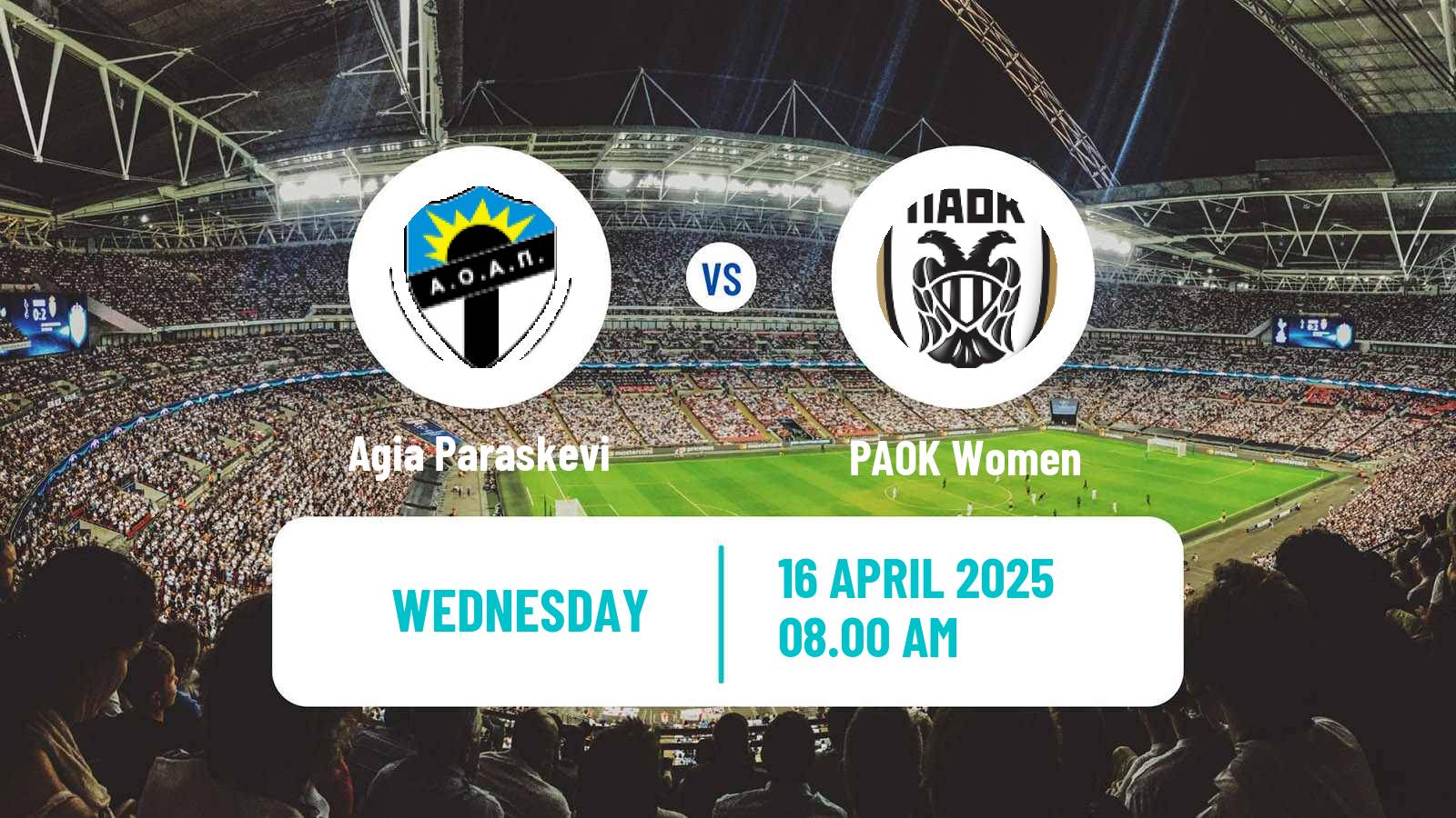 Soccer Greek Division A Women Agia Paraskevi - PAOK