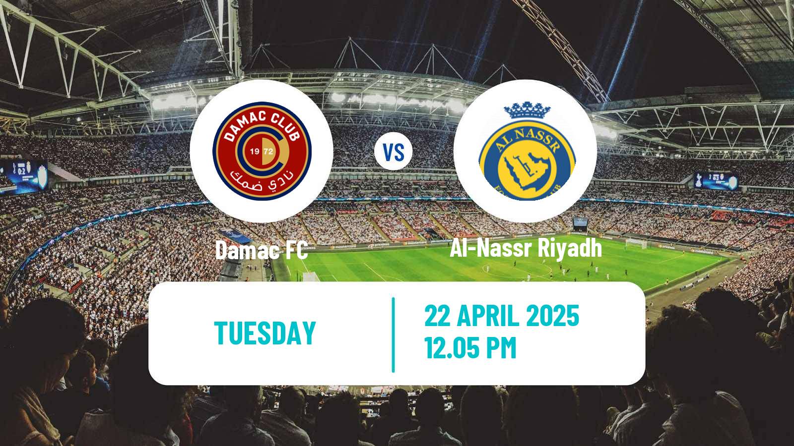 Soccer Saudi Professional League Damac - Al-Nassr Riyadh