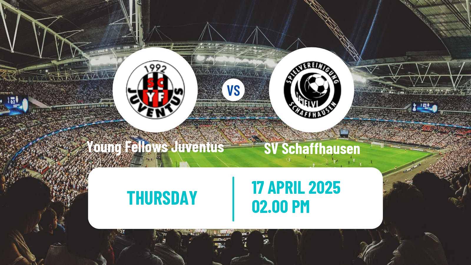 Soccer Swiss 1 Liga Classic Group 3 Young Fellows Juventus - SV Schaffhausen