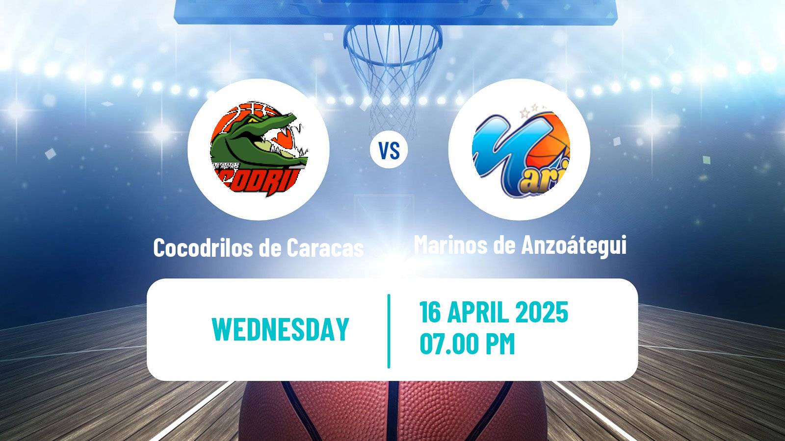 Basketball Venezuelan Superliga Basketball Cocodrilos de Caracas - Marinos de Anzoátegui