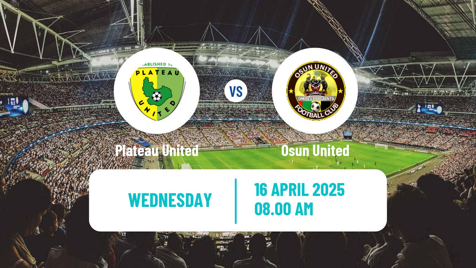 Soccer Nigerian Aiteo Cup Plateau United - Osun United