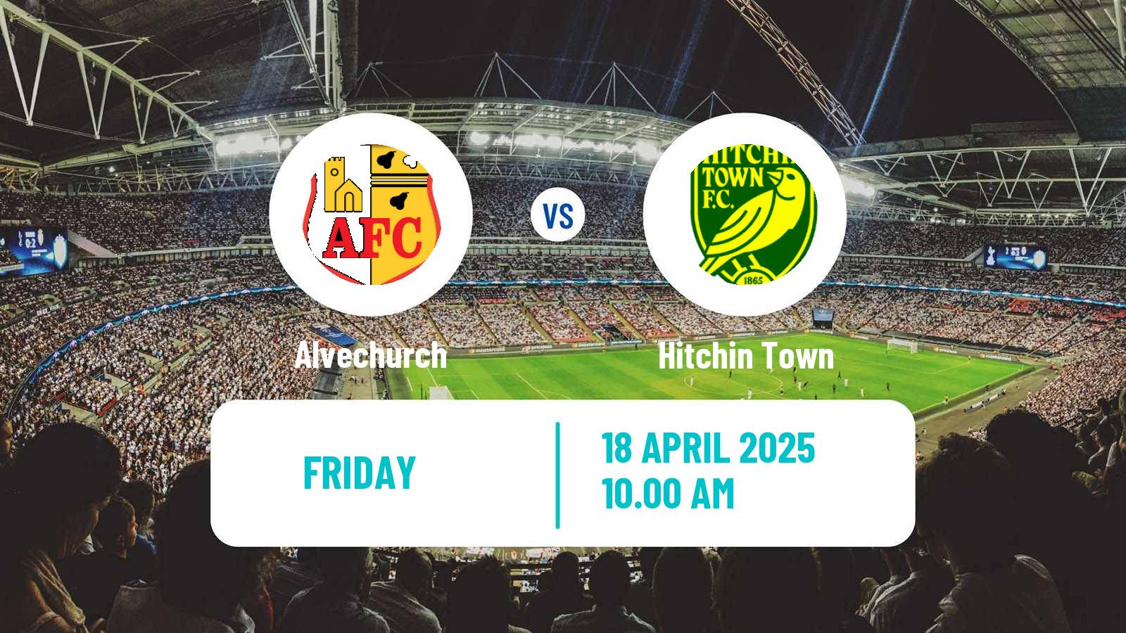 Soccer English Southern League Central Division Alvechurch - Hitchin Town