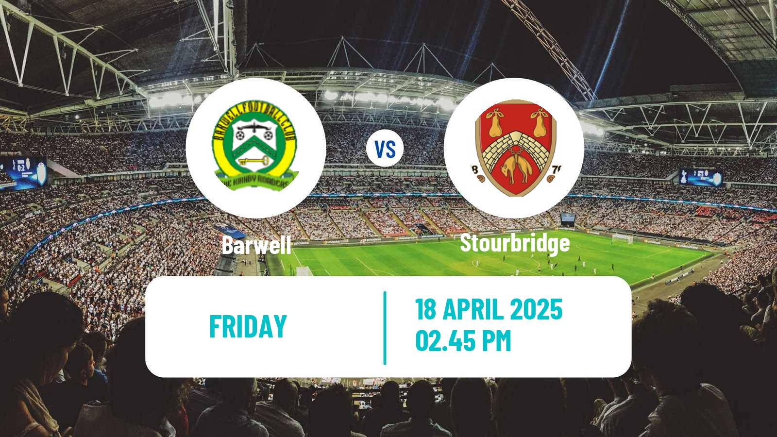 Soccer English Southern League Central Division Barwell - Stourbridge