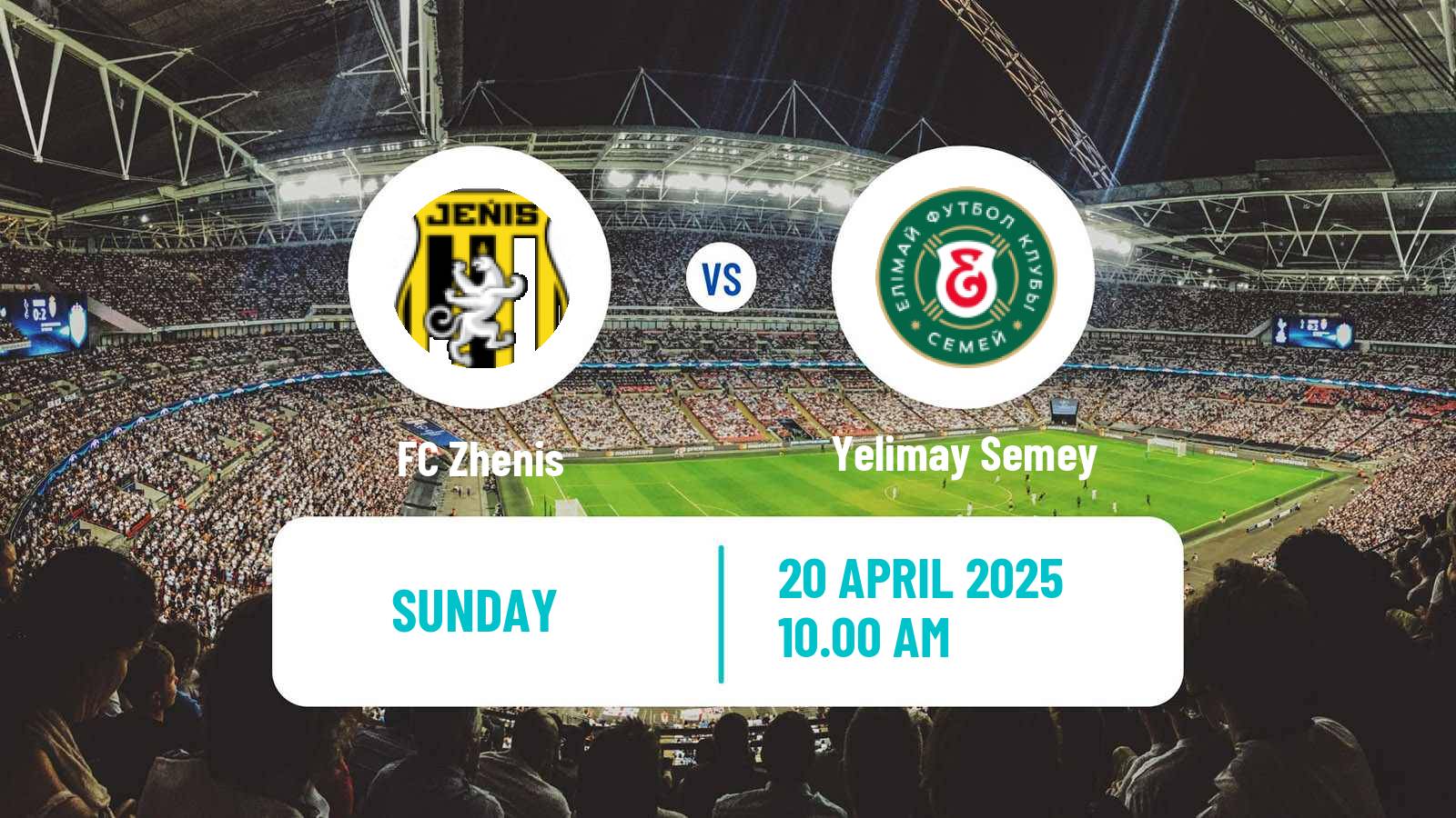 Soccer Kazakh Premier League Zhenis - Yelimay Semey