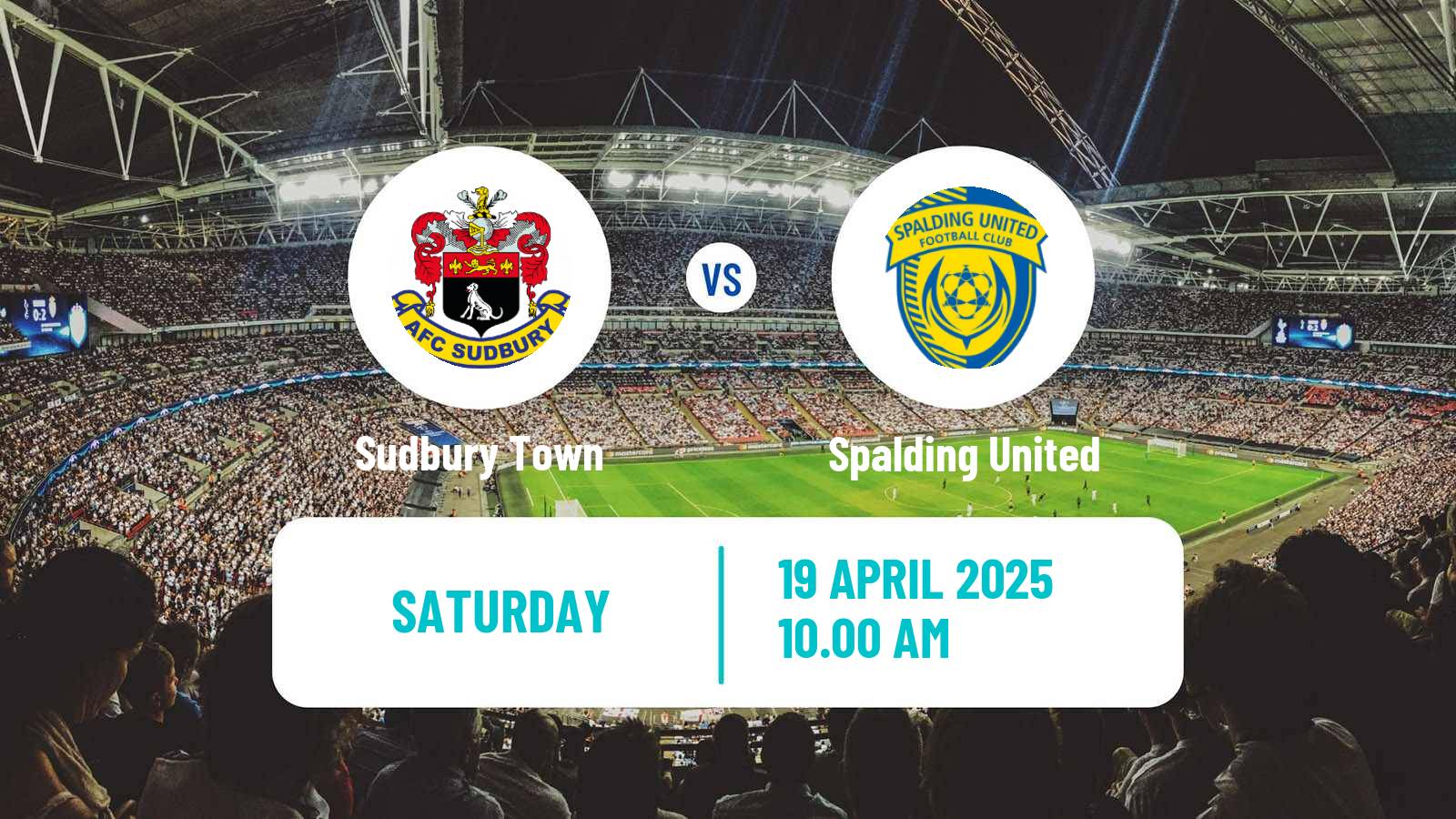 Soccer English Southern League Central Division Sudbury Town - Spalding United
