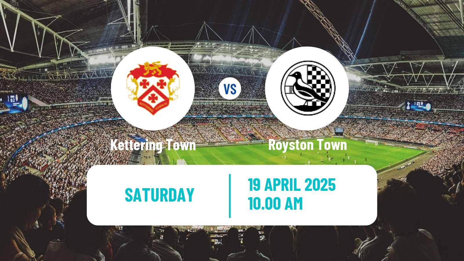 Soccer English Southern League Central Division Kettering Town - Royston Town