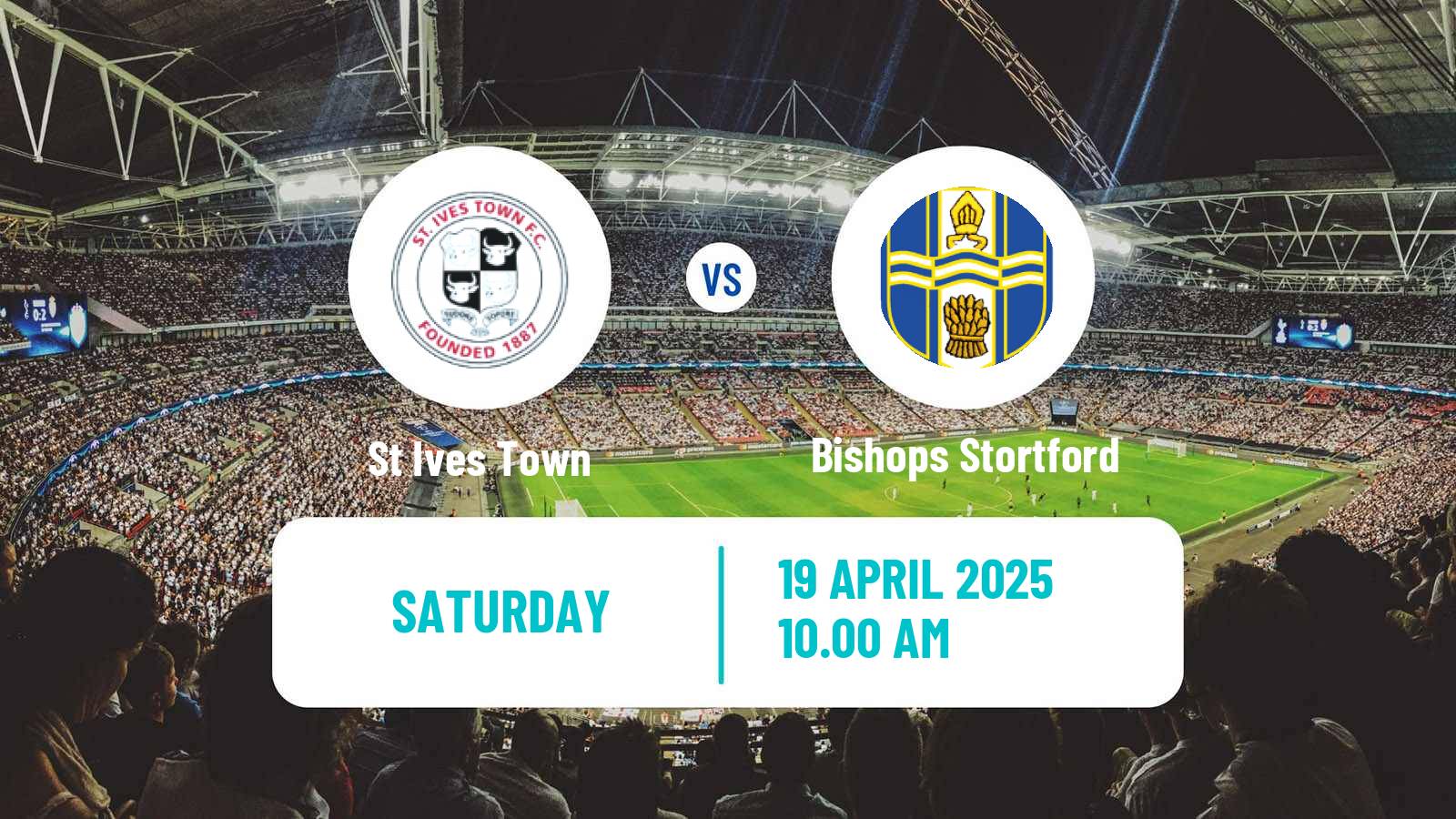 Soccer English Southern League Central Division St Ives Town - Bishops Stortford