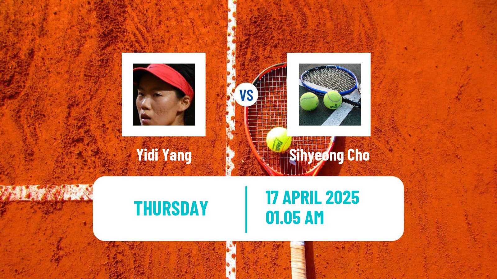 Tennis ITF W15 Wuning 2 Women Yidi Yang - Sihyeong Cho