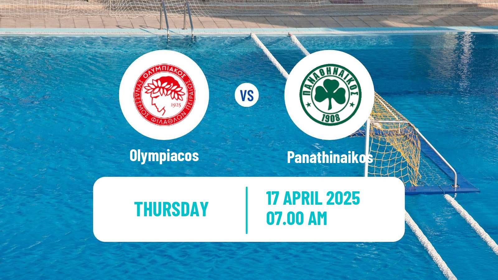 Water polo Greek A1 Water Polo Olympiacos - Panathinaikos