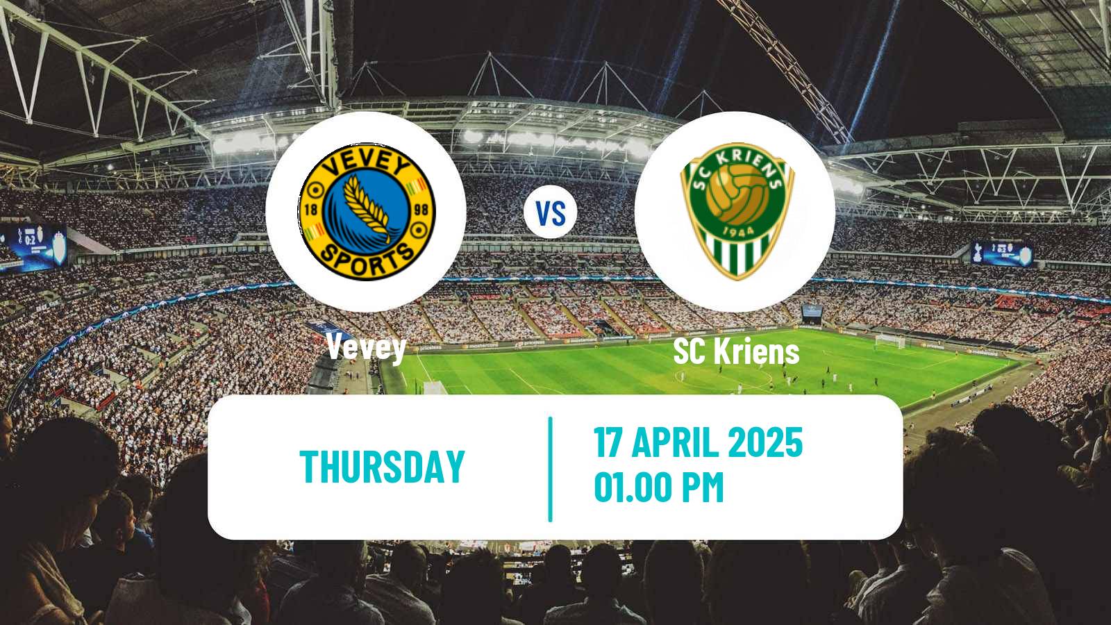 Soccer Swiss Promotion League Vevey - Kriens