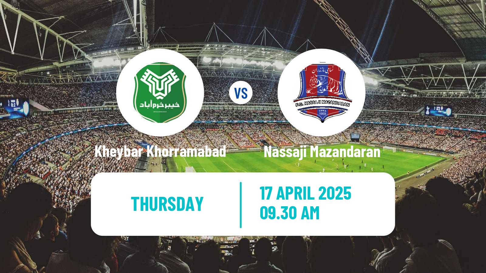 Soccer Iran Pro League Kheybar Khorramabad - Nassaji Mazandaran