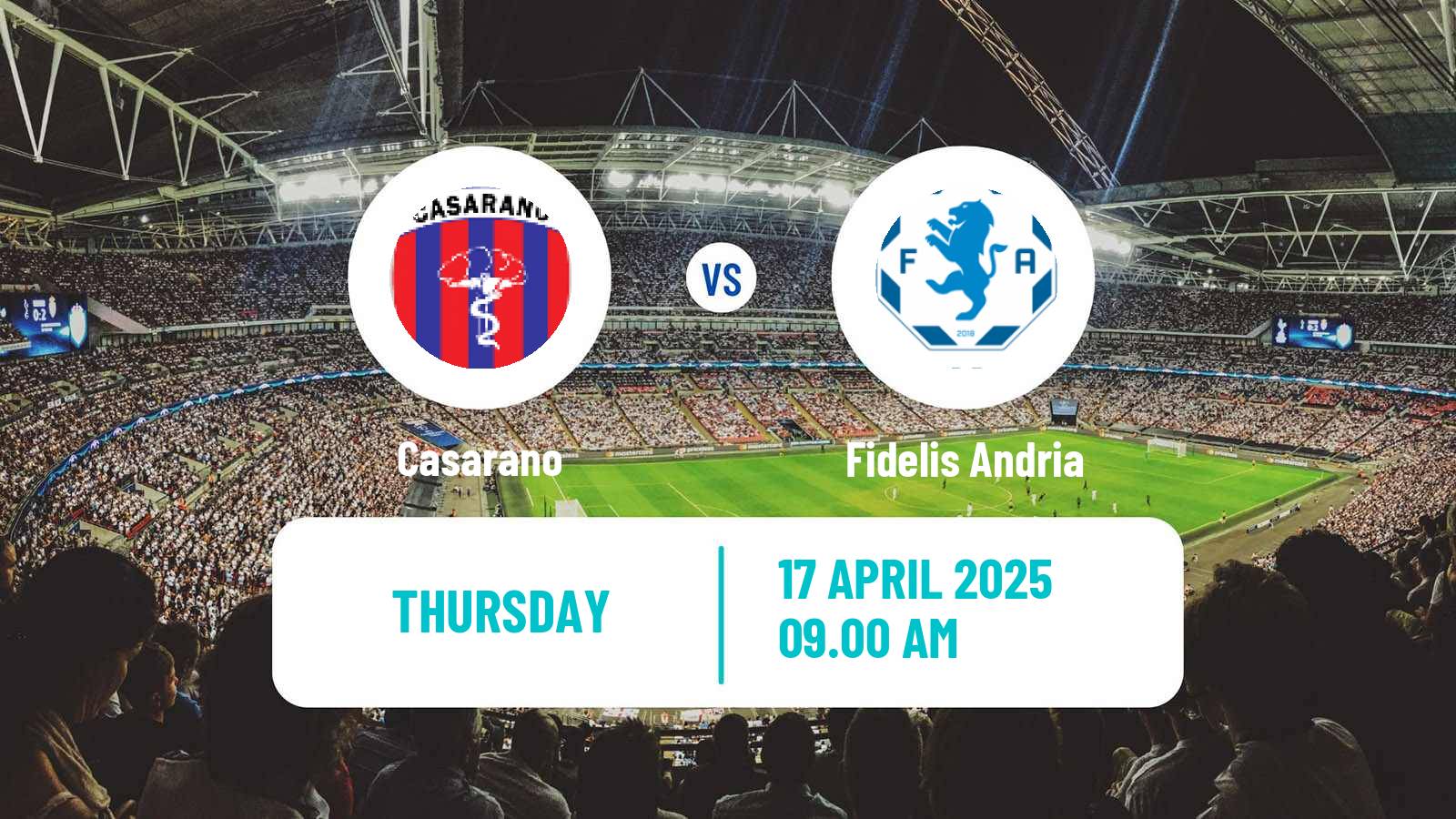 Soccer Italian Serie D - Group H Casarano - Fidelis Andria