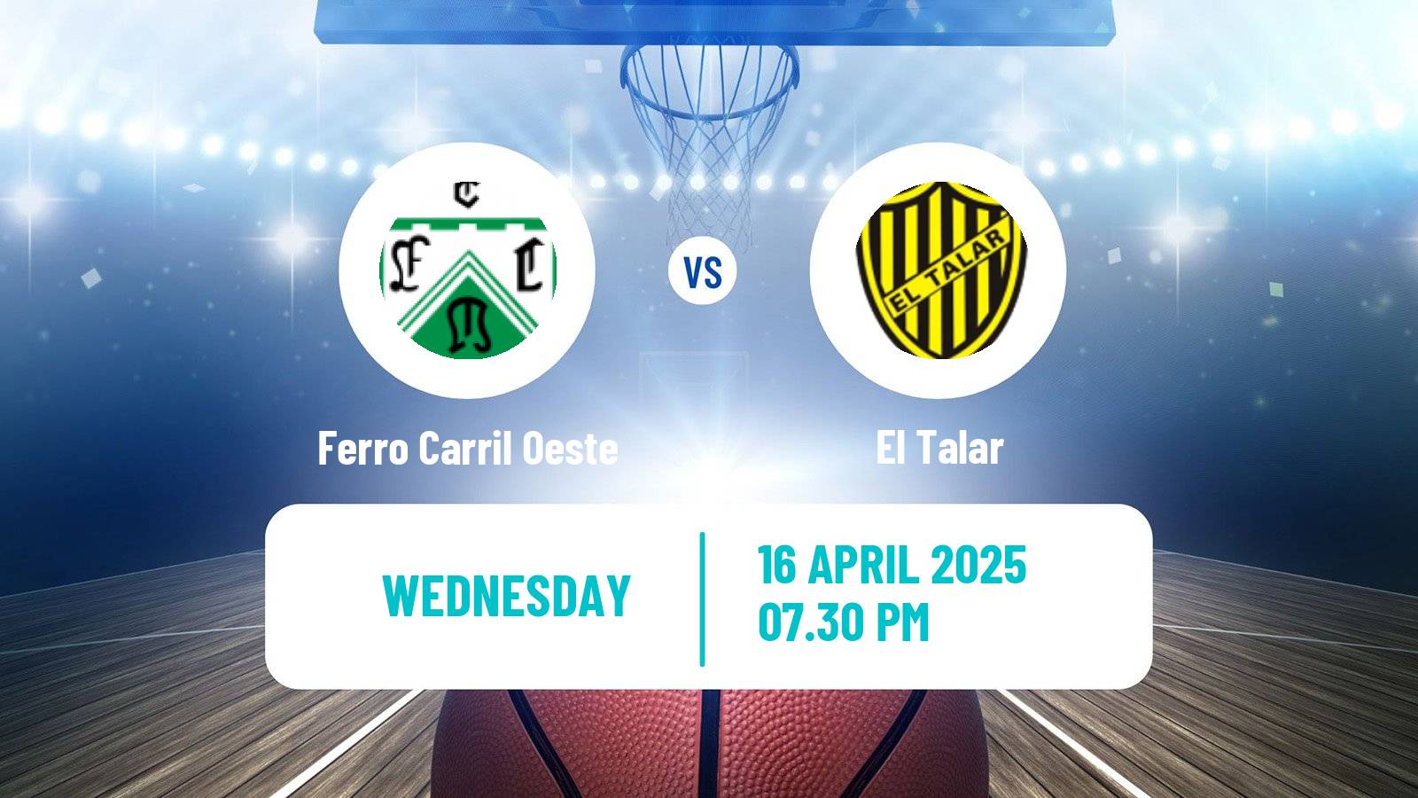 Basketball Argentinian Liga Femenina Basketball Ferro Carril Oeste - El Talar