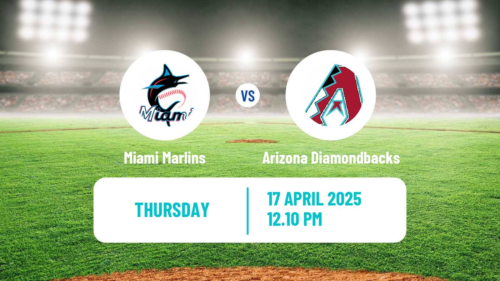 Baseball MLB Miami Marlins - Arizona Diamondbacks