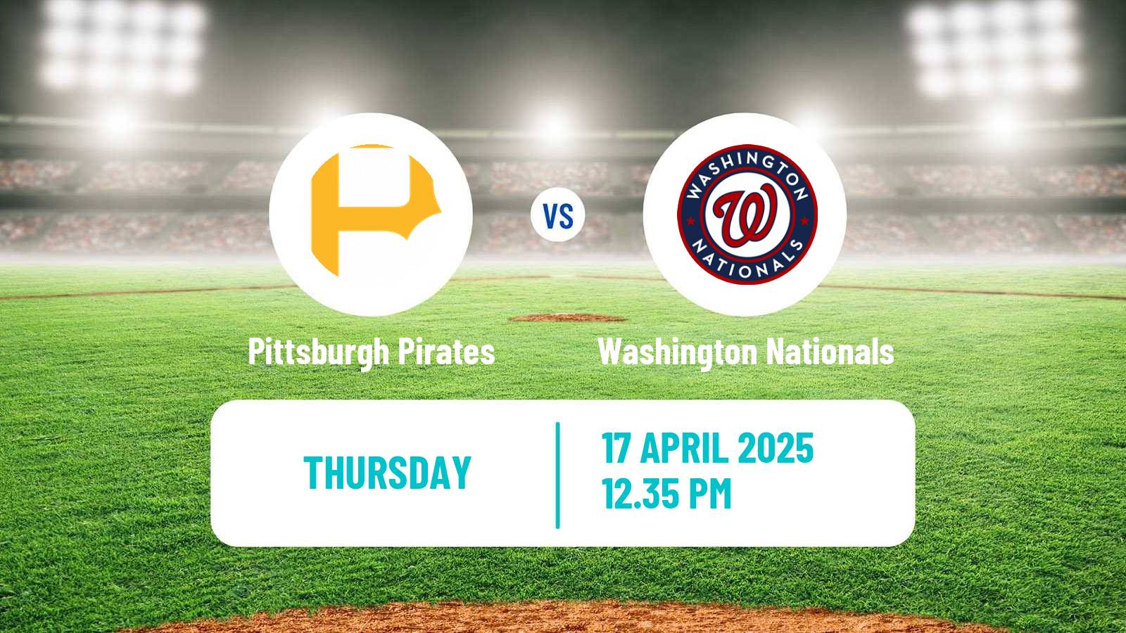 Baseball MLB Pittsburgh Pirates - Washington Nationals