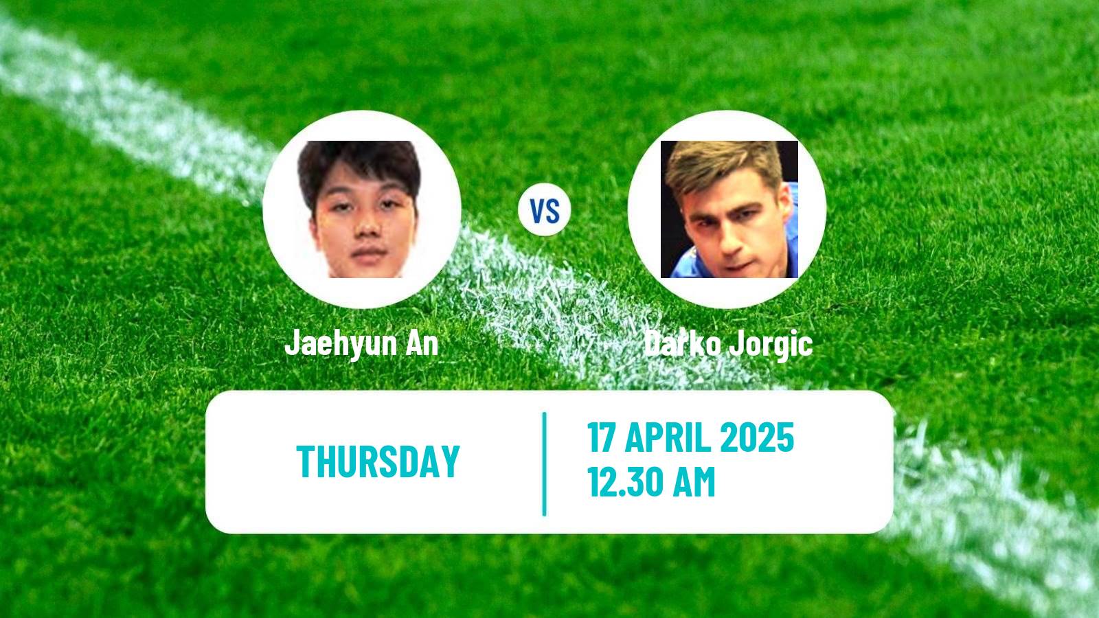 Table tennis World Cup Men Jaehyun An - Darko Jorgic