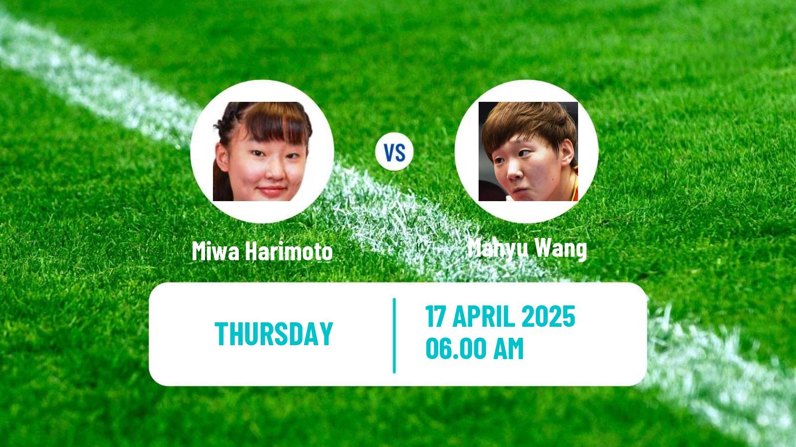 Table tennis World Cup Women Miwa Harimoto - Manyu Wang