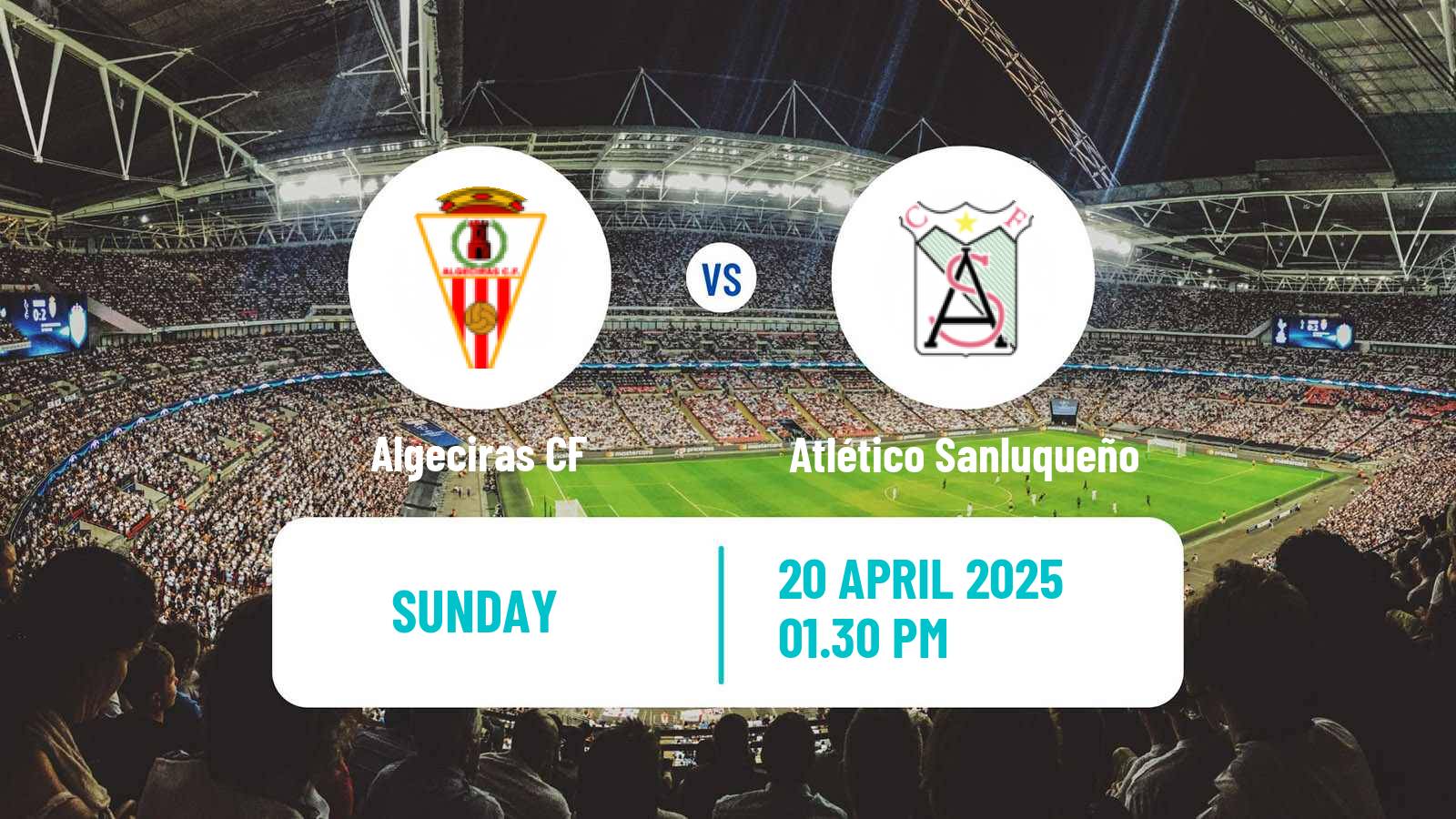 Soccer Spanish Primera RFEF Group 2 Algeciras - Atlético Sanluqueño