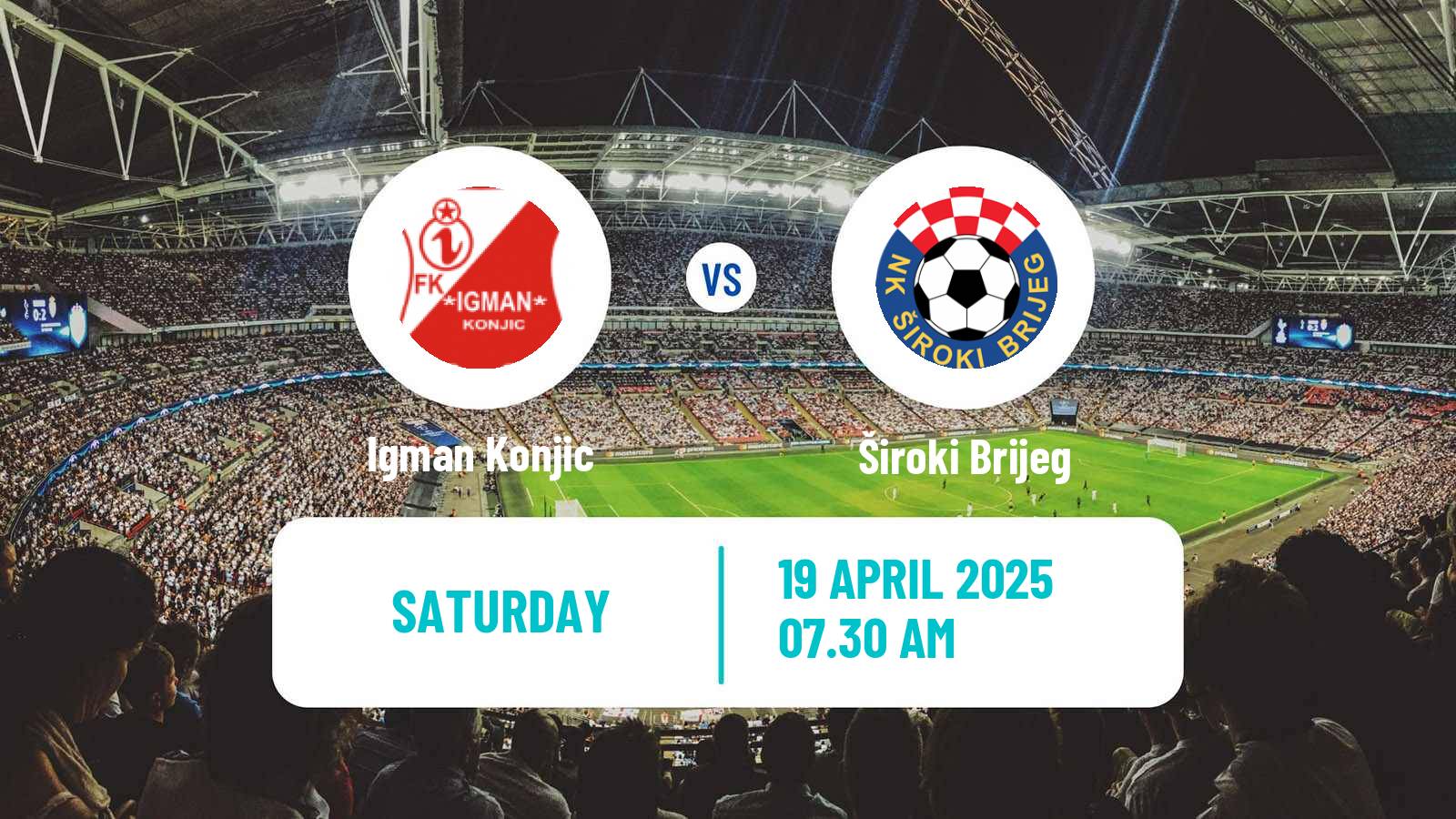 Soccer Bosnian Premier League Igman Konjic - Široki Brijeg