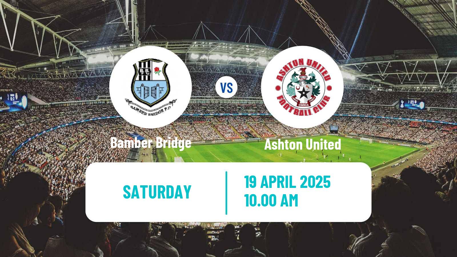 Soccer English NPL Premier Division Bamber Bridge - Ashton United
