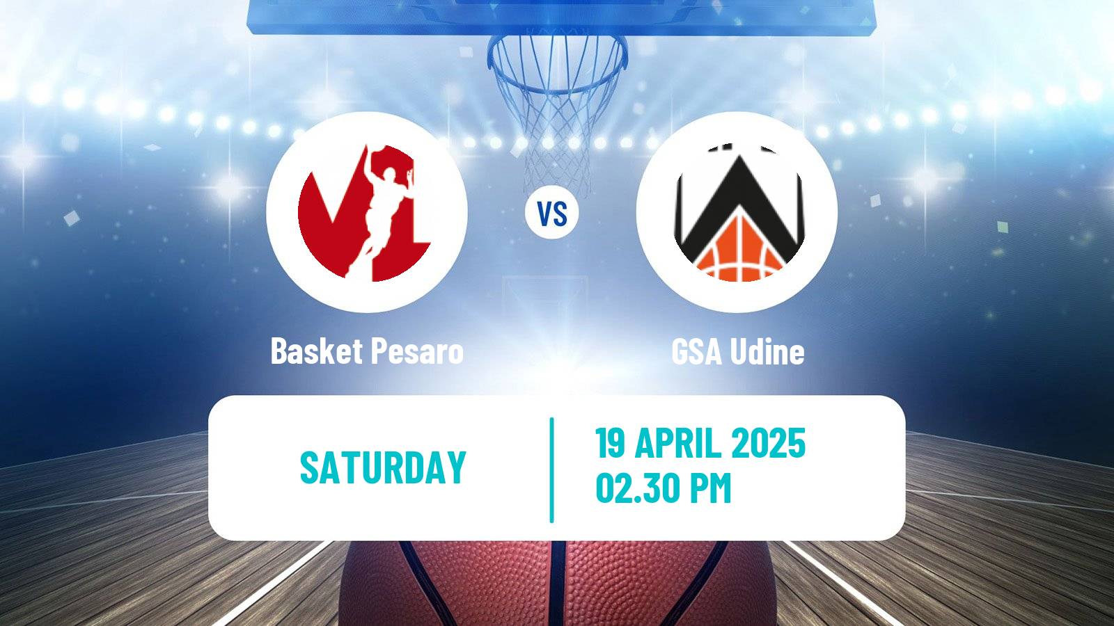 Basketball Italian Serie A2 Basketball Basket Pesaro - Udine