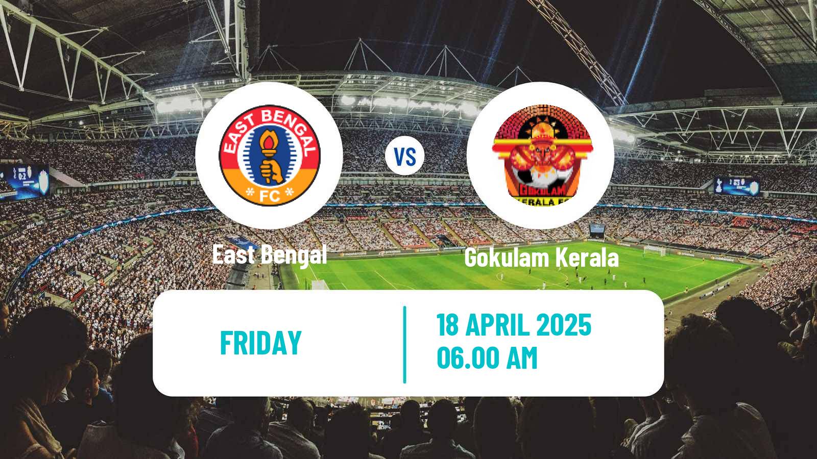 Soccer Indian IWL Women East Bengal - Gokulam Kerala