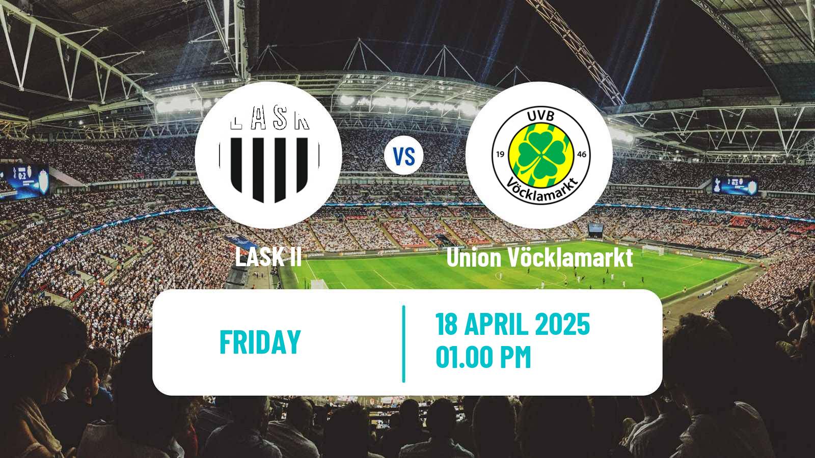 Soccer Austrian Regionalliga Central LASK II - Union Vöcklamarkt