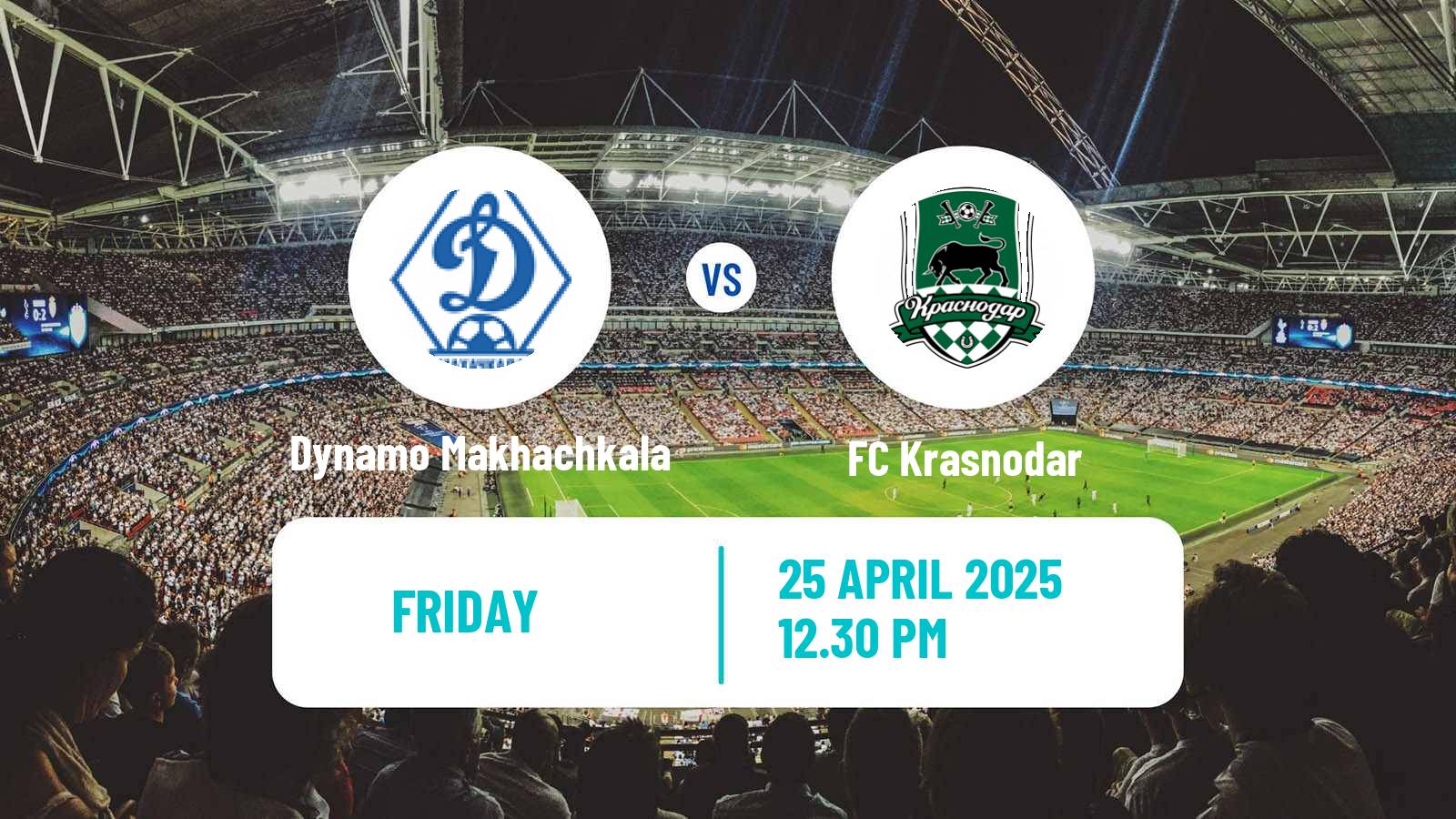 Soccer Russian Premier League Dynamo Makhachkala - Krasnodar