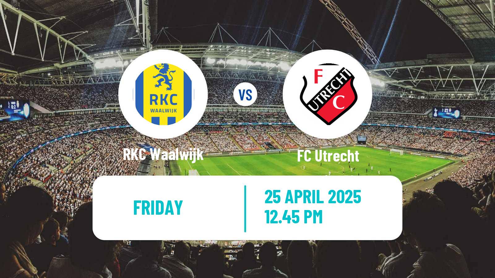Soccer Dutch Eredivisie Waalwijk - Utrecht