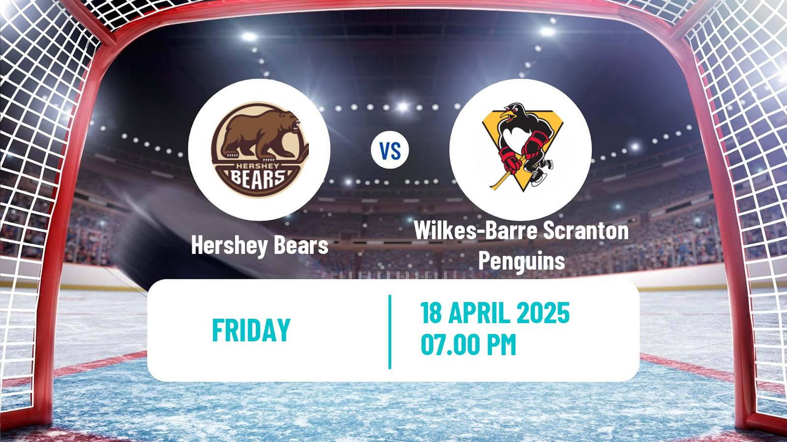 Hockey AHL Hershey Bears - Wilkes-Barre Scranton Penguins