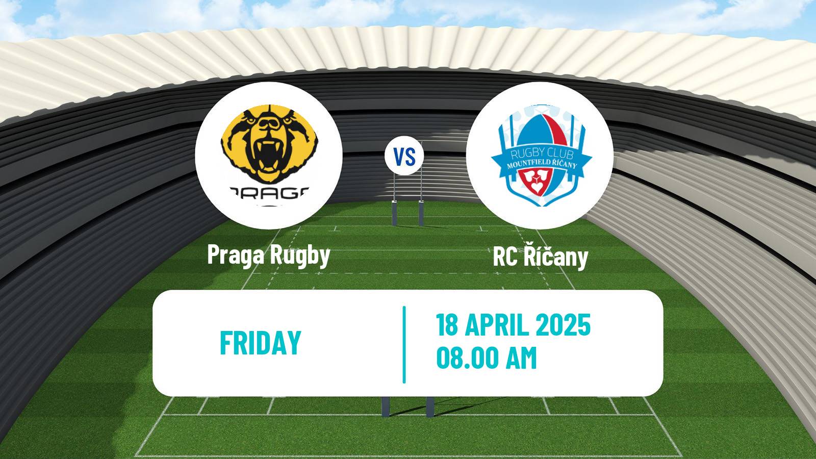 Rugby union Czech Extraliga Rugby Praga - Říčany
