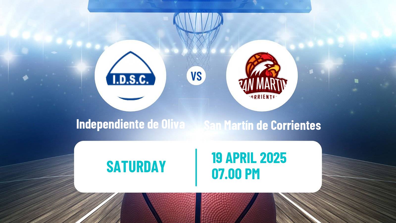 Basketball Argentinian LNB Independiente de Oliva - San Martín de Corrientes