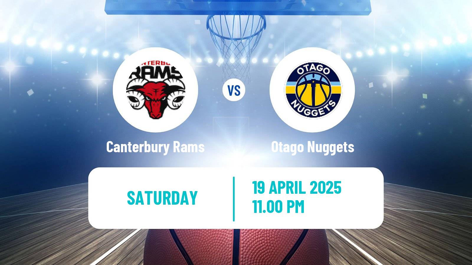 Basketball New Zealand NBL Canterbury Rams - Otago Nuggets