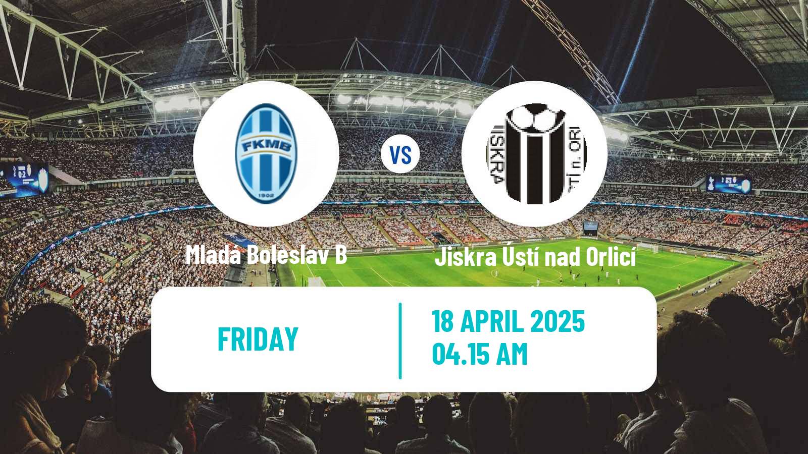 Soccer Czech CFL Group B Mladá Boleslav B - Jiskra Ústí nad Orlicí