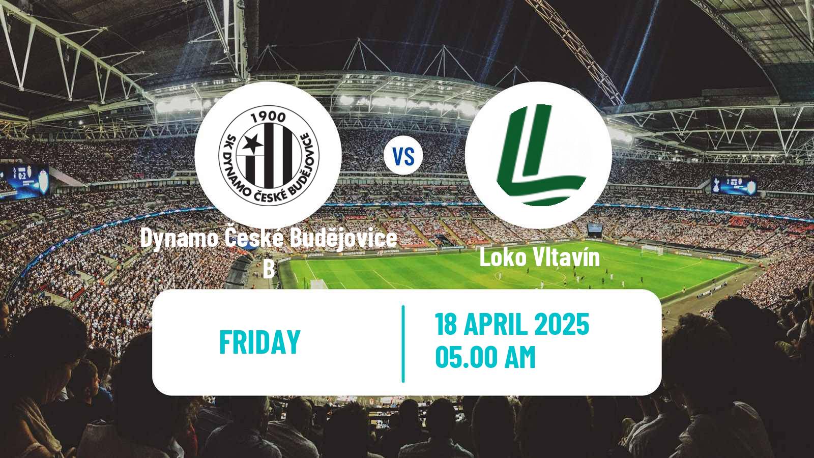 Soccer Czech CFL Group A Dynamo České Budějovice B - Loko Vltavín