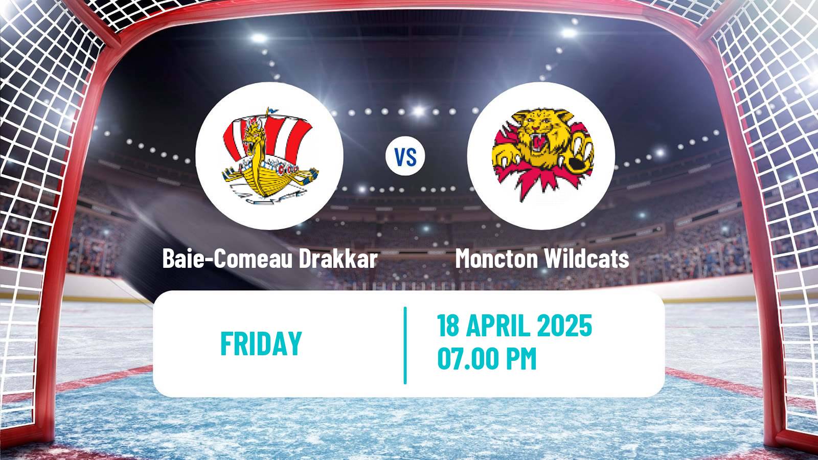 Hockey QMJHL Baie-Comeau Drakkar - Moncton Wildcats