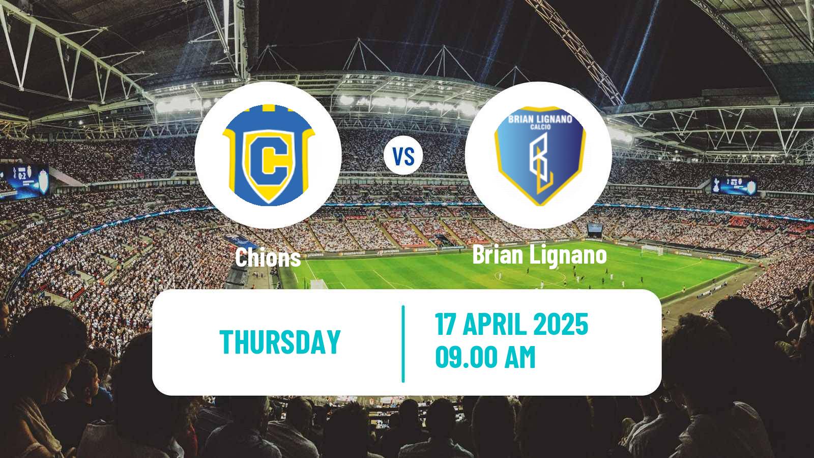 Soccer Italian Serie D - Group C Chions - Brian Lignano