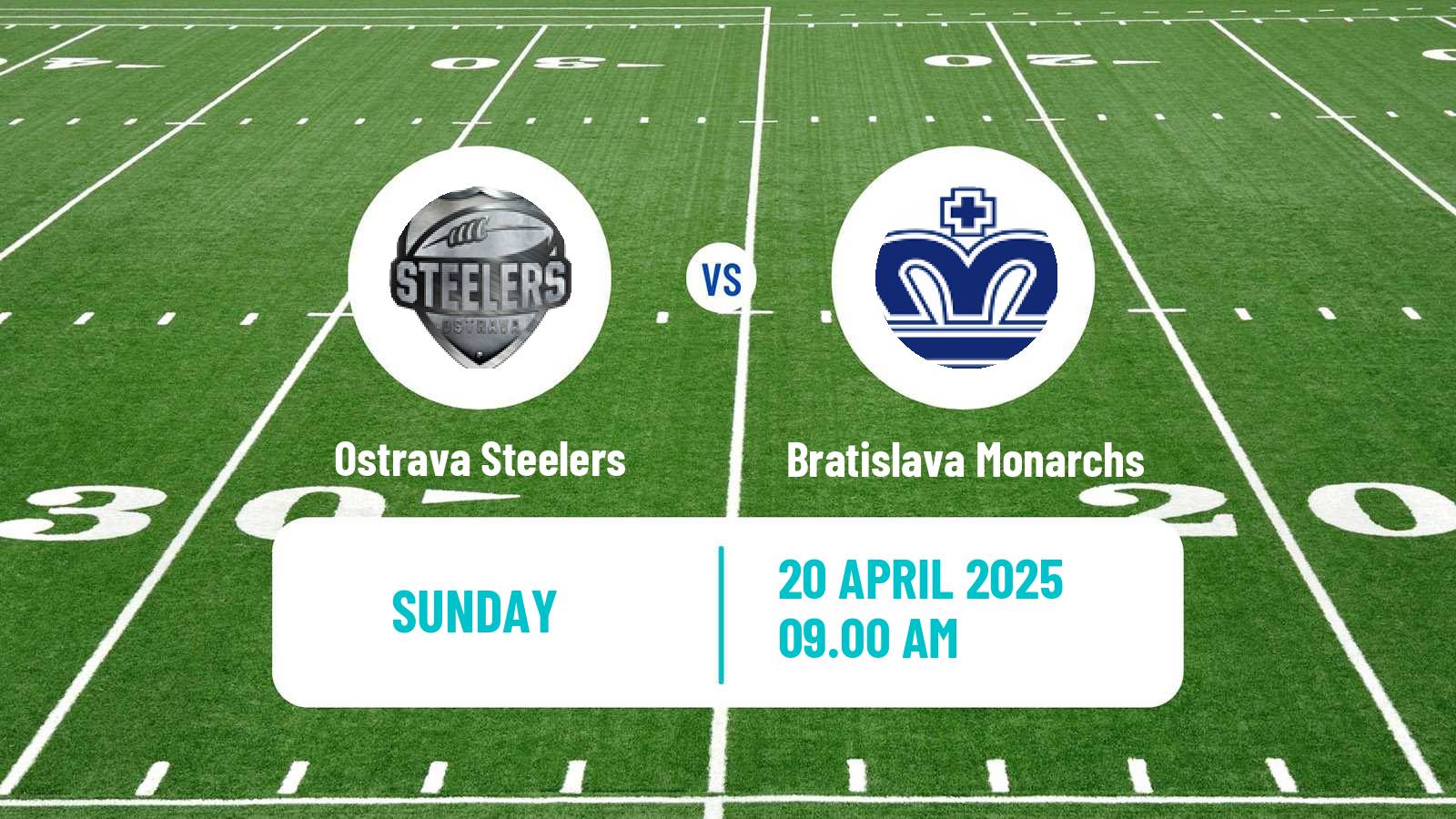 American football Czech CLAF Ostrava Steelers - Bratislava Monarchs